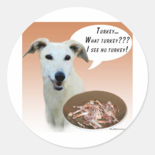 Pegatina Redonda Greyhound Turquía