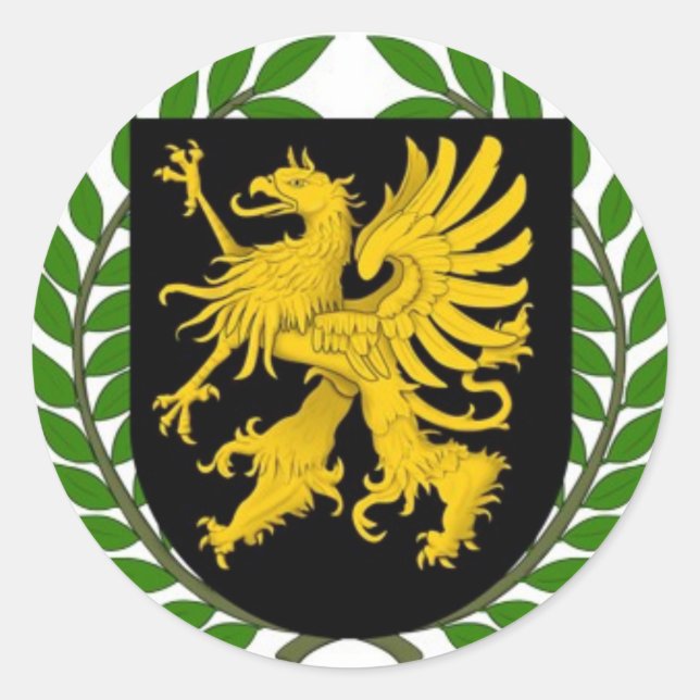 Pegatina Redonda Griffin (Anverso)