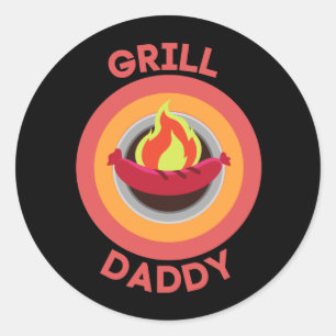 PEGATINA REDONDA GRILL DADDY