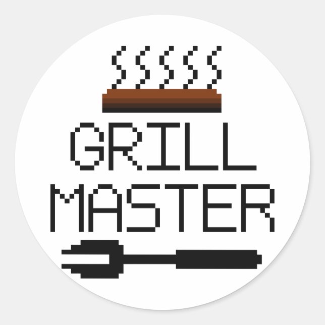 PEGATINA REDONDA GRILL MASTER (Anverso)
