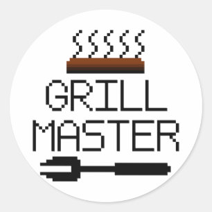 PEGATINA REDONDA GRILL MASTER