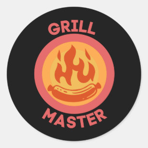 PEGATINA REDONDA GRILL MASTER
