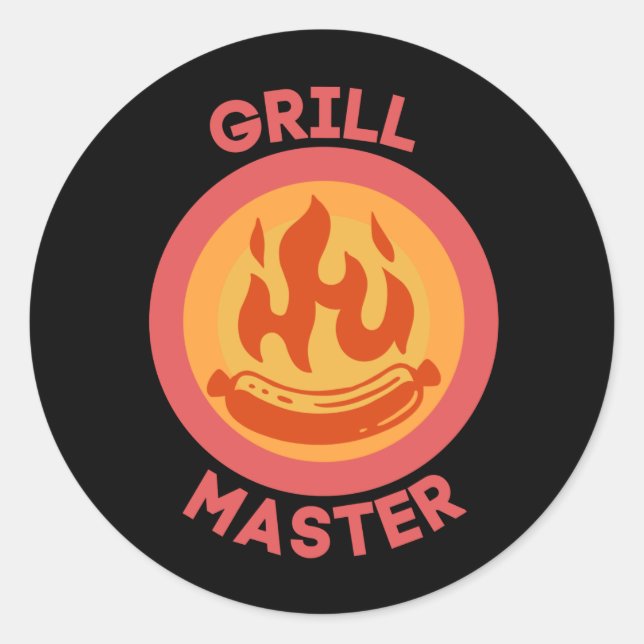 PEGATINA REDONDA GRILL MASTER (Anverso)