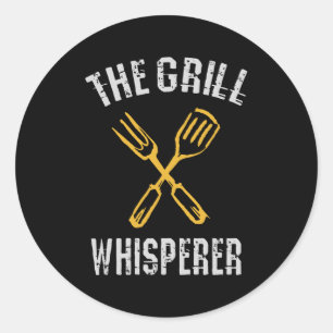 Pegatina Redonda Grill Whisperer