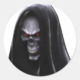 Pegatina Redonda Grim Reaper