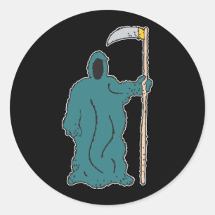 Pegatina Redonda Grim Reaper