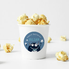 Pegatina Redonda Gris pizarra | Nacimiento de los niños con un pequ