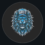 Pegatina Redonda Grit Inspirador Tee motivacional<br><div class="desc">Grit Inspirador Tee motivacional</div>