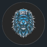 Pegatina Redonda Grit Inspirador Tee motivacional<br><div class="desc">Grit Inspirador Tee motivacional</div>