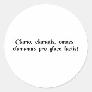 Pegatina Redonda ¡Grito, gritas, todos gritamos por helado!