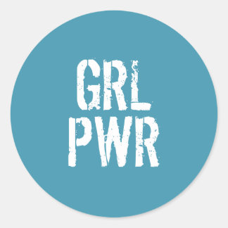 PEGATINA REDONDA GRL PWR -