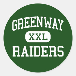 Pegatina Redonda Groenlandia - Raiders - High - Coleraine Minnesota