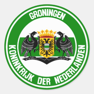 Pegatina Redonda Groningen Round Emblem