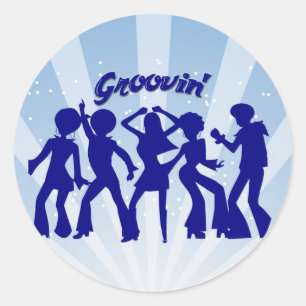 Pegatina Redonda Groovin'
