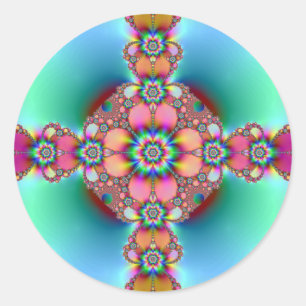 Pegatina Redonda Groovy