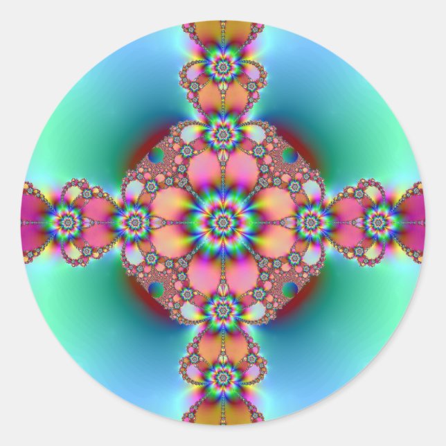 Pegatina Redonda Groovy (Anverso)