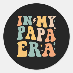 Pegatina Redonda Groovy en el día del padre de mi papá