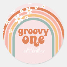 Groovy One margarita boho floral arcoíris 1er cump