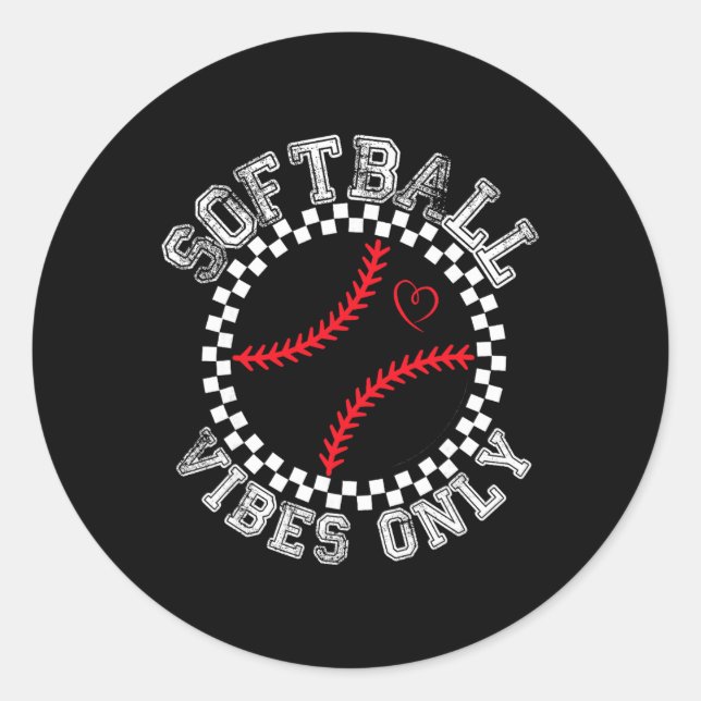 Pegatina Redonda Groovy Softll Womens Girls Softll _1  (Anverso)