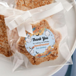 Pegatina Redonda Groovy Spooky One Ghost Fiesta Labs