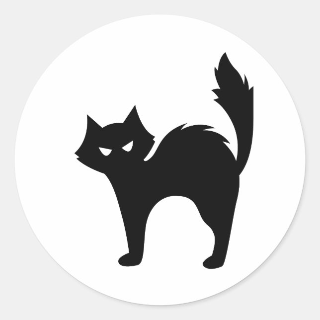 Pegatina Redonda Grumpy CatMan Sticker (Anverso)