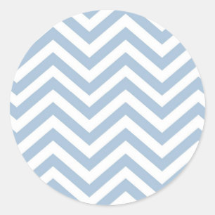 Pegatina Redonda Grunge azul claro chevron texturizado