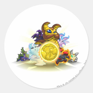 Pegatina Redonda Grupo Yooyu de la Copa Altador 2010