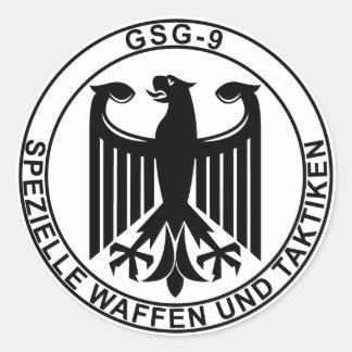 PEGATINA REDONDA GSG-9