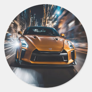 Pegatina Redonda GT-R Tokyo nissan car japan japanese wangan