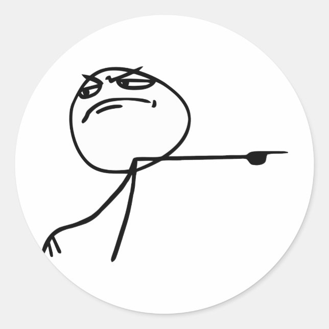 PEGATINA REDONDA GTFO (Anverso)