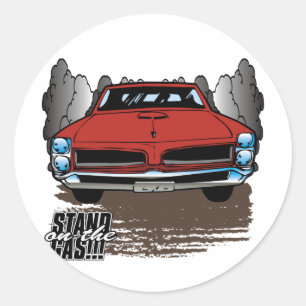 Pegatina Redonda GTO Vintage 1966