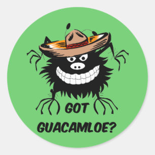 Pegatina Redonda Guacamole conseguido