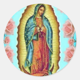 PEGATINA REDONDA GUADALUPE VIRGIN MÉXICO 11 PRODUCTOS DE PERSONALIZ