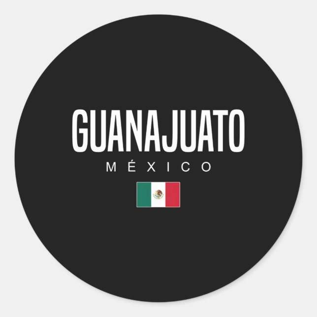 Pegatina Redonda Guanajuato México (Anverso)
