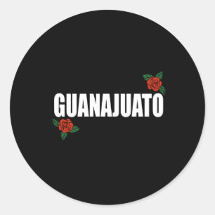 Pegatina Redonda Guanajuato México Estado mexicano Rosa