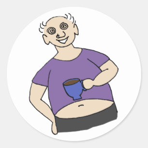 Pegatina Redonda Guardar Fred