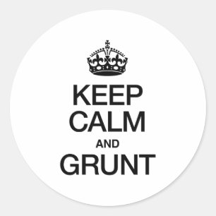 PEGATINA REDONDA GUARDE LA CALMA Y EL RONCO