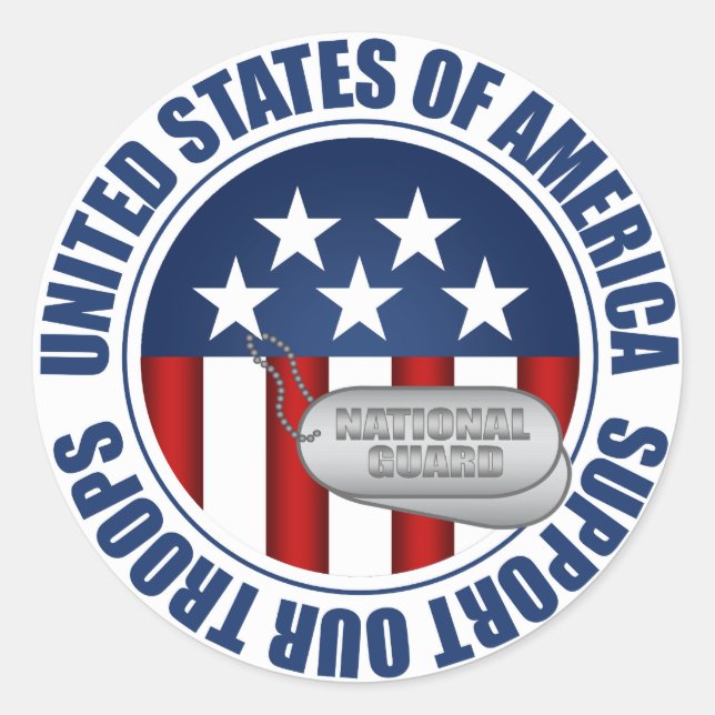 Pegatina Redonda Guardia Nacional (Anverso)