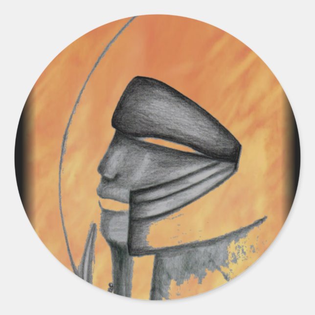 Pegatina Redonda Guardián del universo - Jass (Anverso)