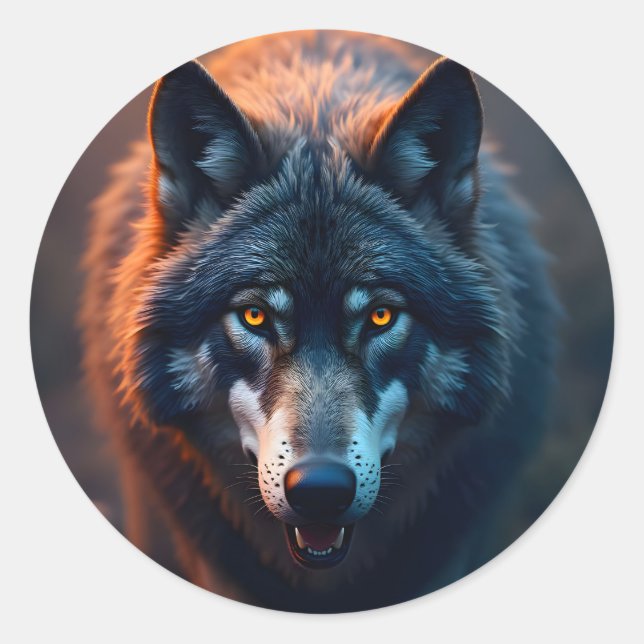 Pegatina Redonda Guardian Of The Wild -  (Anverso)