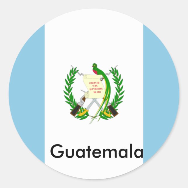 Pegatina Redonda ¡Guatemala! (Anverso)