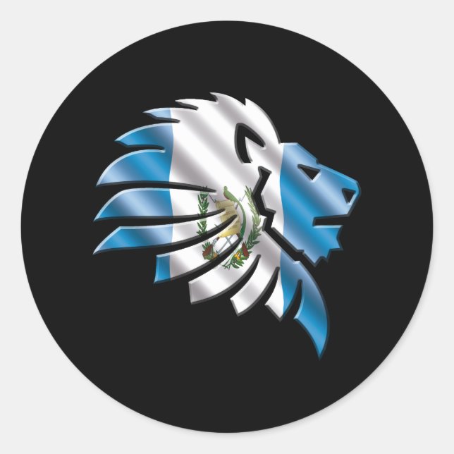 Pegatina Redonda Guatemala (Anverso)