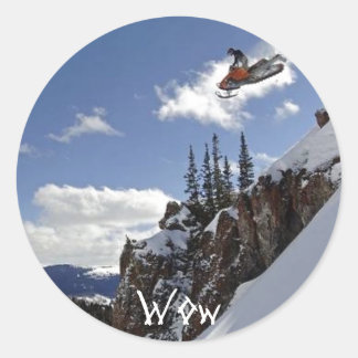 Pegatina Redonda Guau