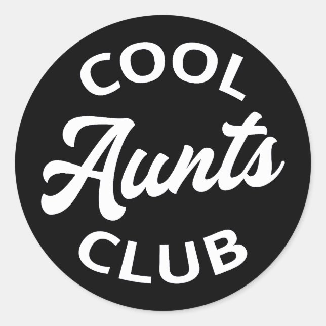 Pegatina Redonda Guay Aunts Club I (Anverso)