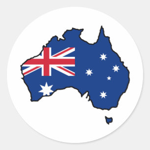 Pegatina Redonda Guay Australia