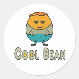 Pegatina Redonda Guay Bean