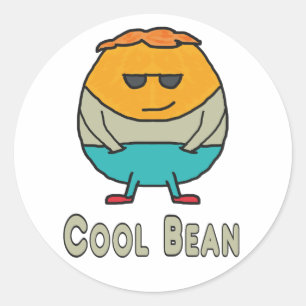 Pegatina Redonda Guay Bean