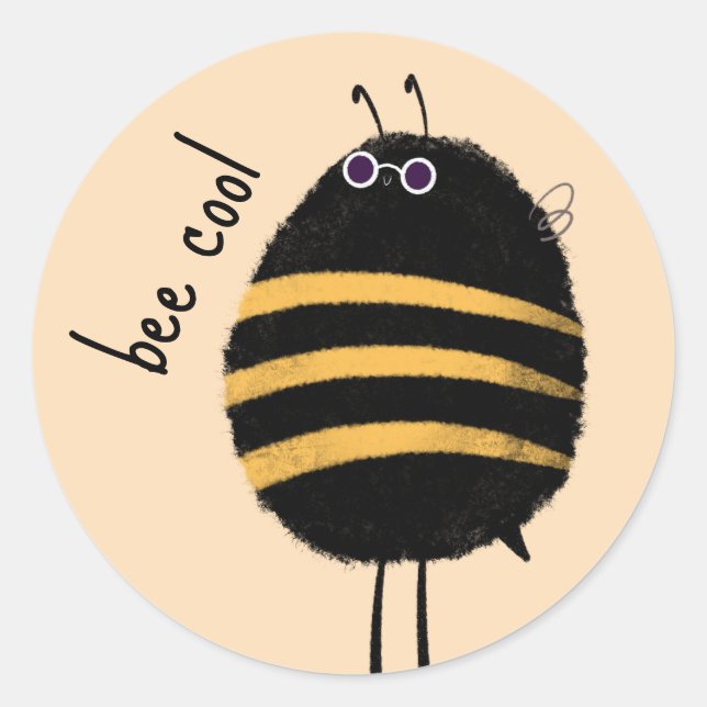 Pegatina Redonda Guay Bee (Anverso)