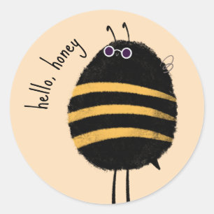 Pegatina Redonda Guay Bee