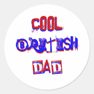 Pegatina Redonda Guay British Dad I